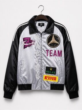 Triple sevens Racing Team Satin Bomber Jacket with matching pants set